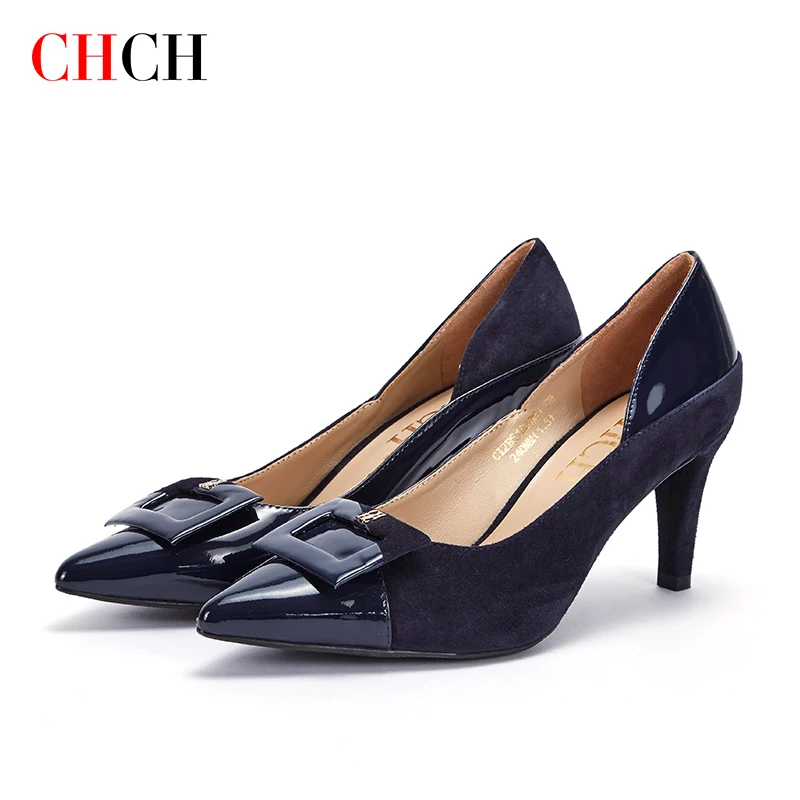 CHCH Ladies shoes Women's single shoes 2021 High heel Leather high heels Autumn shoes
CHCH Ladies shoes Women's single shoes 2021 High heel Leather high heels Autumn shoes