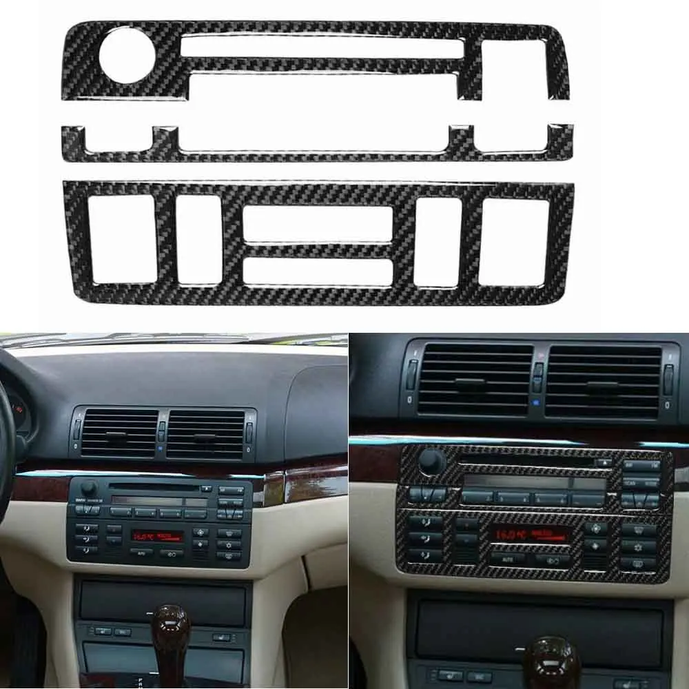 Carbon Fiber Console CD & AC Panel Decorative Trim Cover Sticker For BMW E46 3 Series 4 Door 98-05 New
Carbon Fiber Console CD & AC Panel Decorative Trim Cover Sticker For BMW E46 3 Series 4 Door 98-05 New
