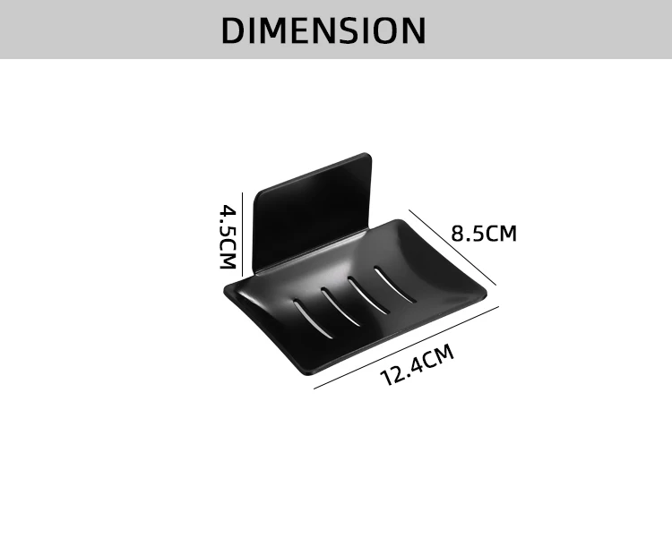 Aluminum Soap Holder Bathroom Black Soap Dish Storage Holder Free Punch Storage Rack Soap Holder Container
Aluminum Soap Holder Bathroom Black Soap Dish Storage Holder Free Punch Storage Rack Soap Holder Container