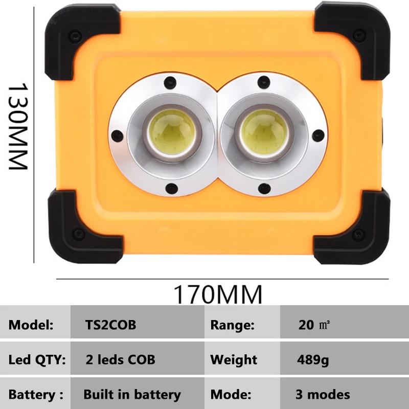 Battery Rechargeable in Sun or Usb Industrial Portable Flood Lamp PowerbankSolar Working Light Waterproof IP67 Built in 18650
Battery Rechargeable in Sun or Usb Industrial Portable Flood Lamp PowerbankSolar Working Light Waterproof IP67 Built in 18650