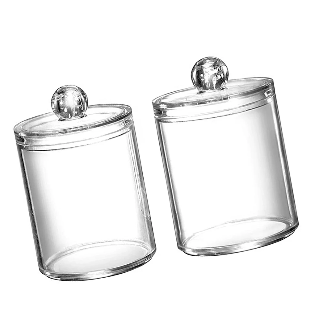2 pcs Cotton Swab Storage Box Makeup Organizer Bathroom Jar Cotton Swab Cotton Pad Jewelry Round Box Storage Container
2 pcs Cotton Swab Storage Box Makeup Organizer Bathroom Jar Cotton Swab Cotton Pad Jewelry Round Box Storage Container