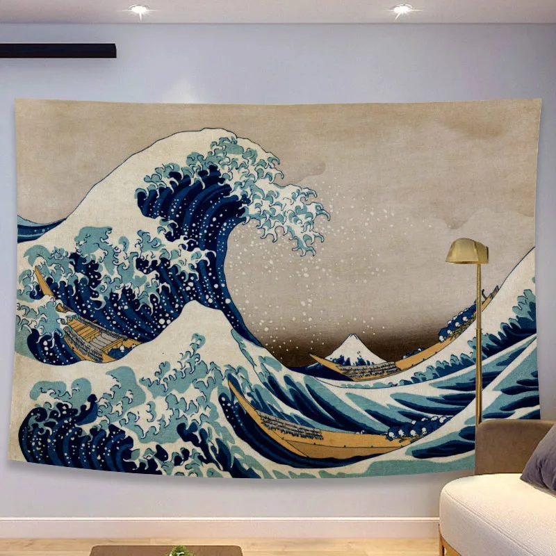 Tapestry Tapestry The Great Wave of Kanagawa Wall Hanging Decoration Household Japanese Tapestry Hippie Aesthetic Room Decor
Tapestry Tapestry The Great Wave of Kanagawa Wall Hanging Decoration Household Japanese Tapestry Hippie Aesthetic Room Decor