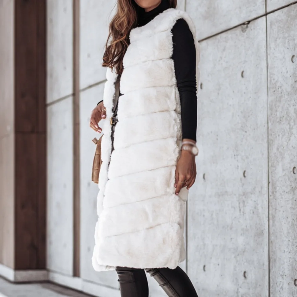 Womens Winter Warm Faux Fur Jacket Coat Sleeveless Vest Waistcoat Gilet Outwear Autumn Casual Slim Waistcoat Warm Coat
Womens Winter Warm Faux Fur Jacket Coat Sleeveless Vest Waistcoat Gilet Outwear Autumn Casual Slim Waistcoat Warm Coat