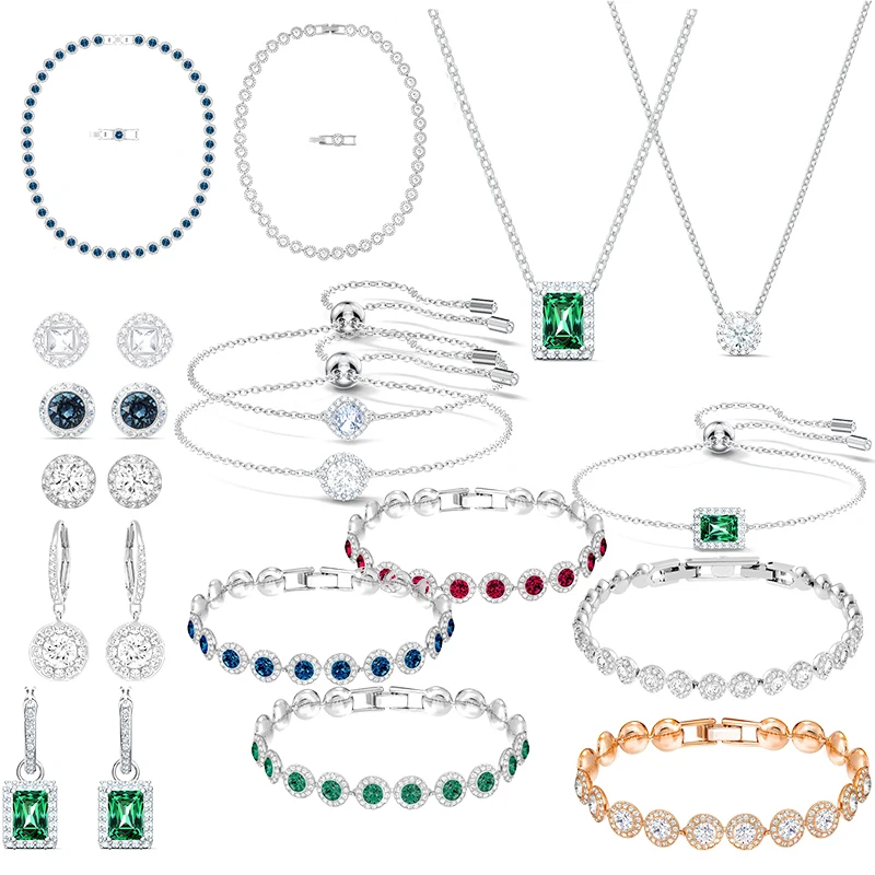 TOP Fashion Lady Jewelry Angelic Crystal Series Lady Bracelet and Necklace Jewelry Set Banquet Jewelry Charm
TOP Fashion Lady Jewelry Angelic Crystal Series Lady Bracelet and Necklace Jewelry Set Banquet Jewelry Charm