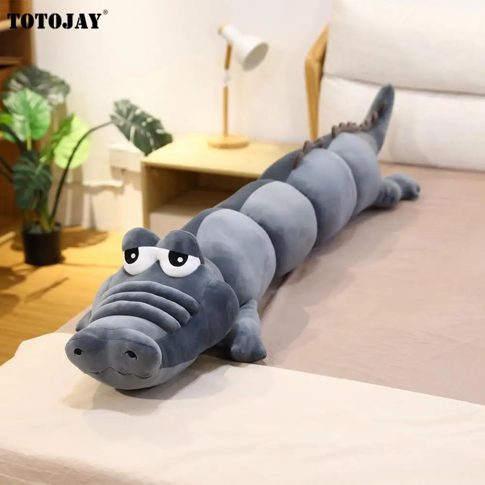 120cm Lifelike Crocodile Plush Toy Stuffed Simulation Alligator Doll Kids Toys Room Sofa Decor Soft Ocean Animals Pillow | Игрушки и