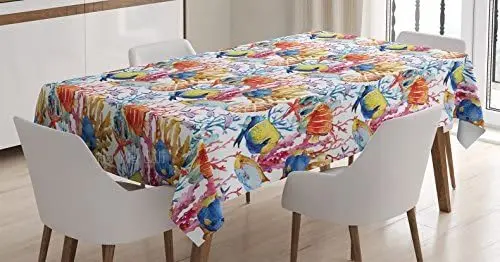 Coral Reef Scallop Shell Fish Marine Plant Coral Coral Turbid Marine Life Rectangular Table Cover Dining Room Kitchen Decor
Coral Reef Scallop Shell Fish Marine Plant Coral Coral Turbid Marine Life Rectangular Table Cover Dining Room Kitchen Decor
