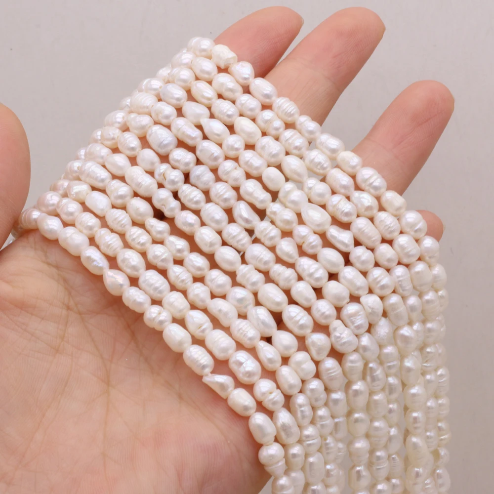 Top Quality Natural Freshwater Pearl Rice Beads White Loose Pearls For DIY Charm Bracelet Necklace Jewelry Accessories Making
Top Quality Natural Freshwater Pearl Rice Beads White Loose Pearls For DIY Charm Bracelet Necklace Jewelry Accessories Making