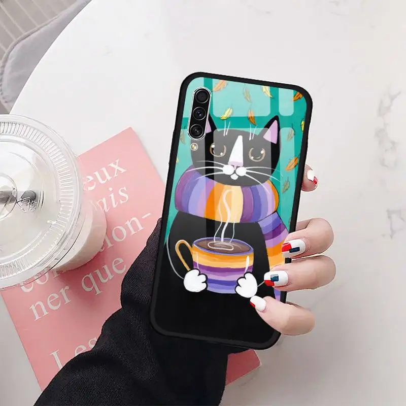 Cat and coffee Phone Case Tempered glass For Samsung S20 Ultra S7 edge S8 S9 S10 e plus note8 9 10 pro
Cat and coffee Phone Case Tempered glass For Samsung S20 Ultra S7 edge S8 S9 S10 e plus note8 9 10 pro