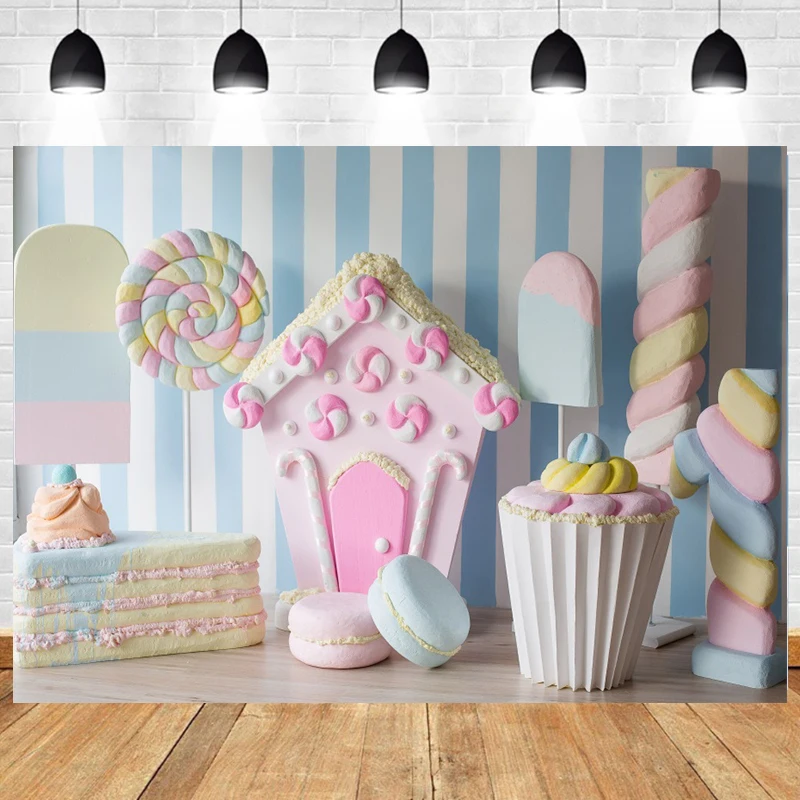 Candyhouse Photography Backdrop Lollipop Ice Cream Donut Dessert Newborn Child Photo Backgrounds Baby Shower Photocall Studio
Candyhouse Photography Backdrop Lollipop Ice Cream Donut Dessert Newborn Child Photo Backgrounds Baby Shower Photocall Studio