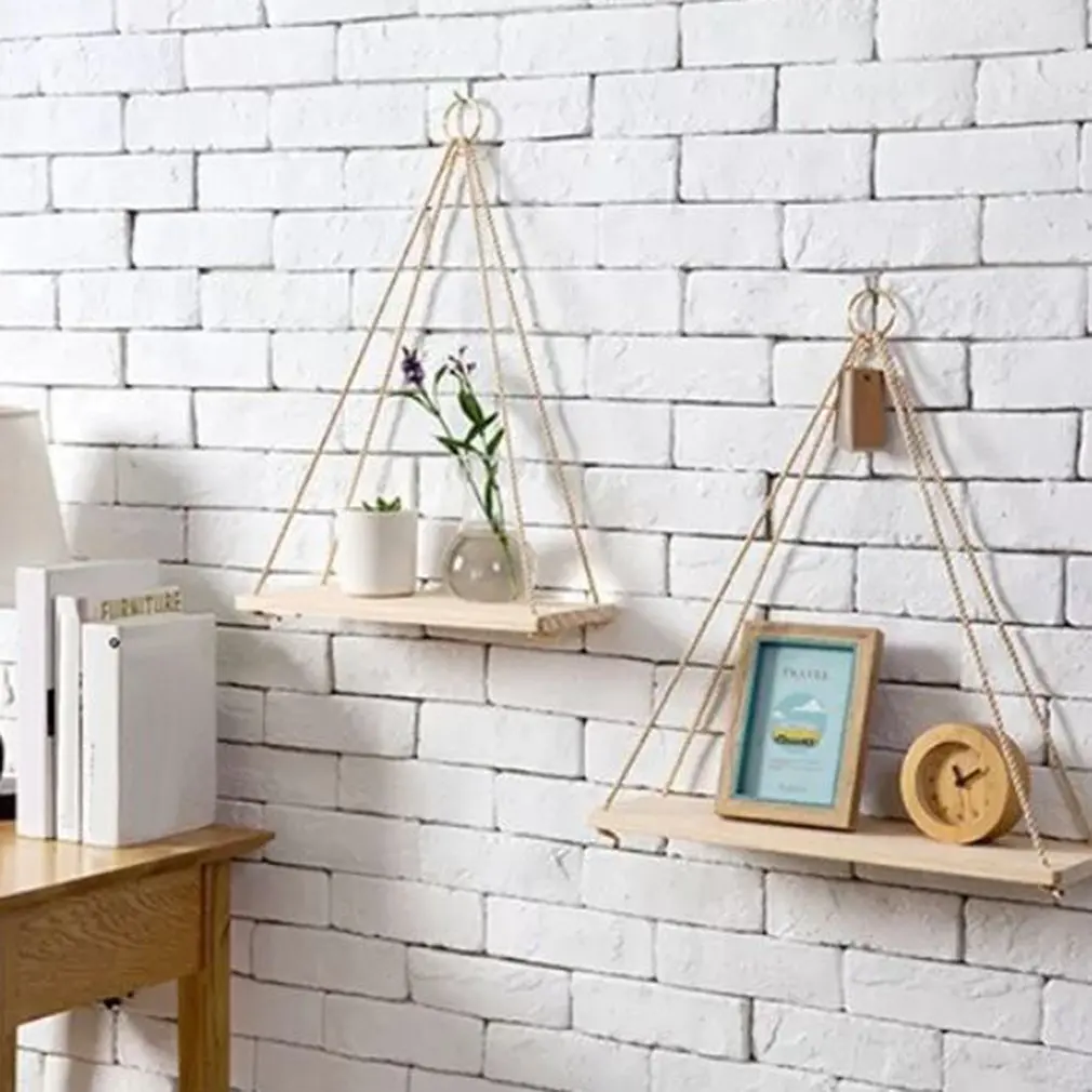 Sling Rack Flower Pot Storage Rack Bohemian Home Decoration And Floating Shelf Suitable For Garden Living Room 45x14x1.5cm
Sling Rack Flower Pot Storage Rack Bohemian Home Decoration And Floating Shelf Suitable For Garden Living Room 45x14x1.5cm