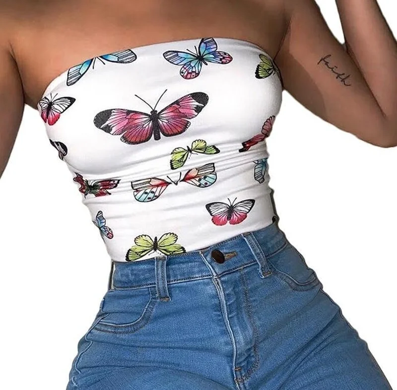 Sexy Bandeau T-shirts Tube Crop Top Vest Women Strapless Bra Off Shoulder
Sexy Bandeau T-shirts Tube Crop Top Vest Women Strapless Bra Off Shoulder