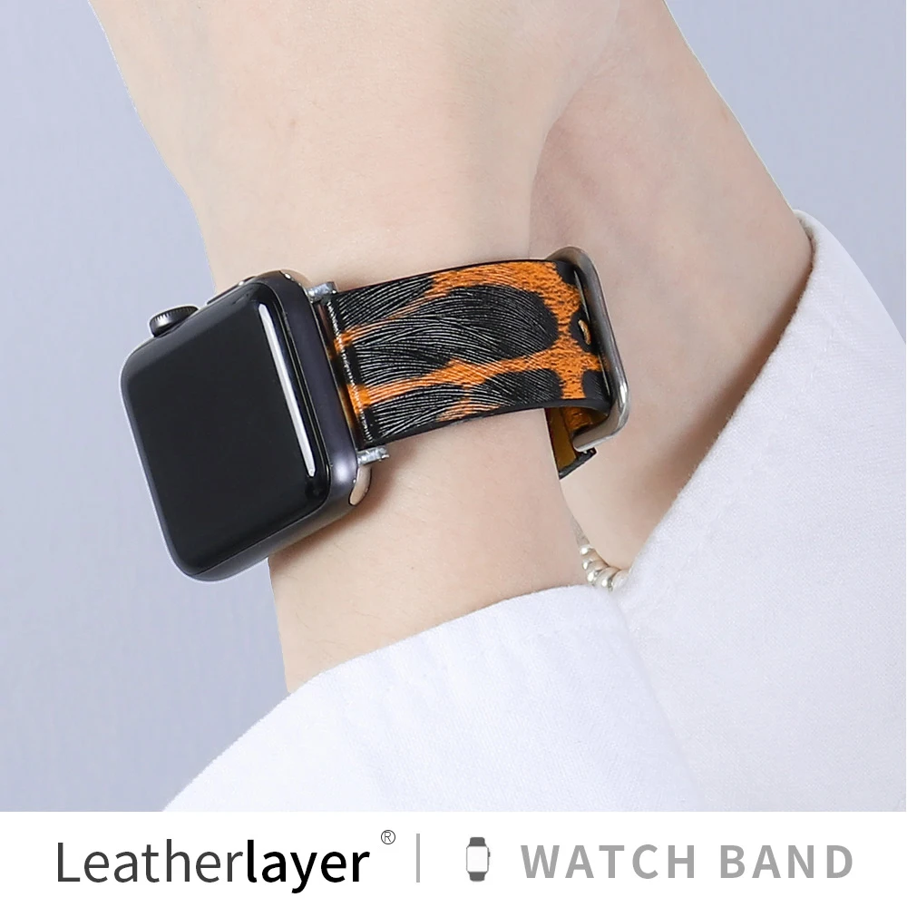 leopard print Band for iWatch 40mm 44mm high quality Leather Strap Tour band for Apple watch 42mm 38mm Series 123456 SE bracelet
leopard print Band for iWatch 40mm 44mm high quality Leather Strap Tour band for Apple watch 42mm 38mm Series 123456 SE bracelet