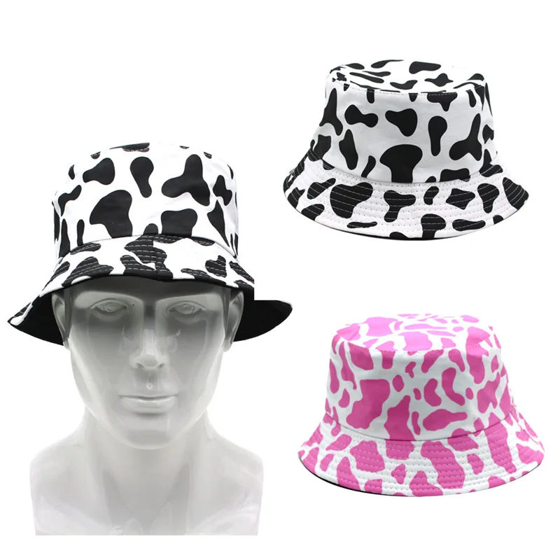 Men Women Bucket Hat Cow Hats Print Bob Hat Chapeau Double Side Wear Fishermen gorro pescador Bucket Caps
Men Women Bucket Hat Cow Hats Print Bob Hat Chapeau Double Side Wear Fishermen gorro pescador Bucket Caps