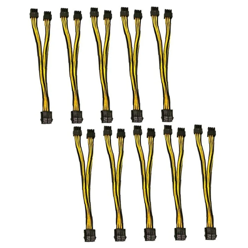 8-Pin to 2X 8-Pin (6+2) PCI Express GPU Power Cable for PC/Laptop/Mining Machine Extension Cord,10PCS
8-Pin to 2X 8-Pin (6+2) PCI Express GPU Power Cable for PC/Laptop/Mining Machine Extension Cord,10PCS