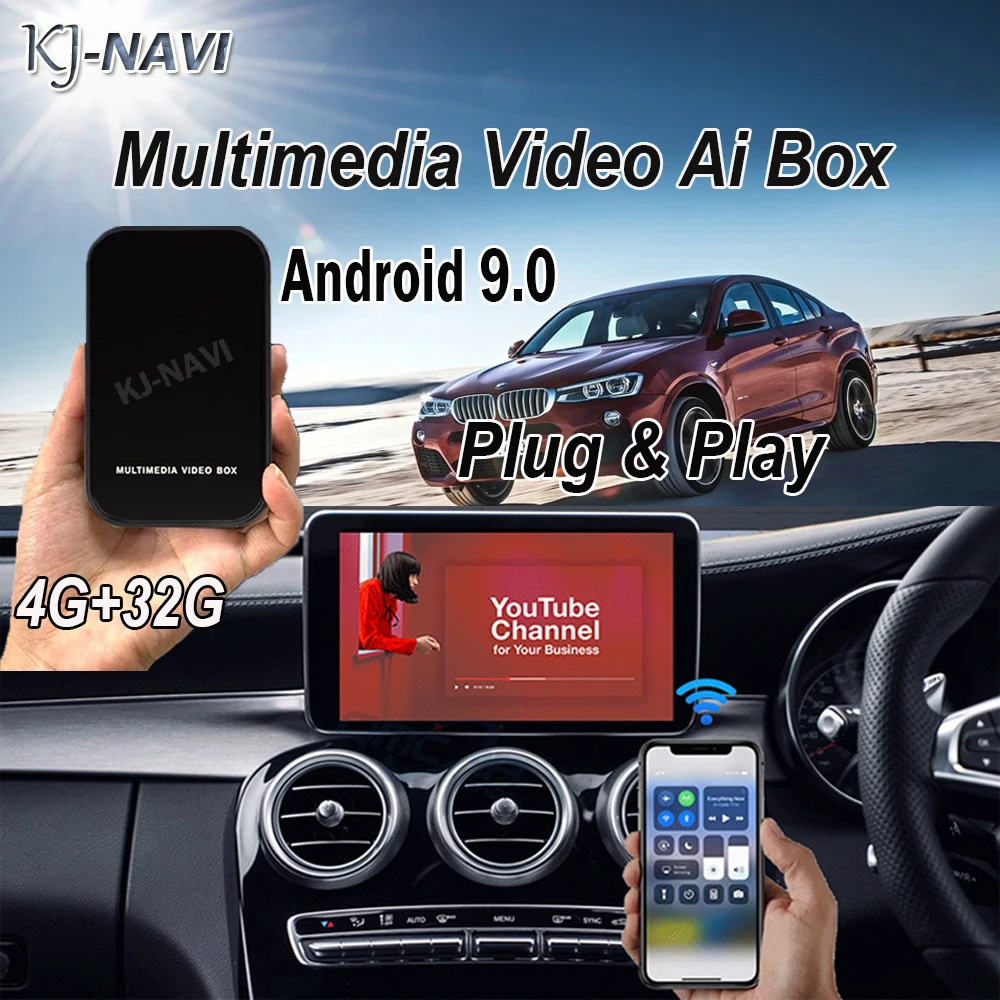 Новая версия Apple CarPlay AI Box 4 Гб + 32 ГБ, универсальный автомобильный мультимедийный плеер Android 9,0, видеобокс, Mirror Link, Plug and Play 
Новая версия Apple CarPlay AI Box 4 Гб + 32 ГБ, универсальный автомобильный мультимедийный плеер Android 9,0, видеобокс, Mirror Link, Plug and Play