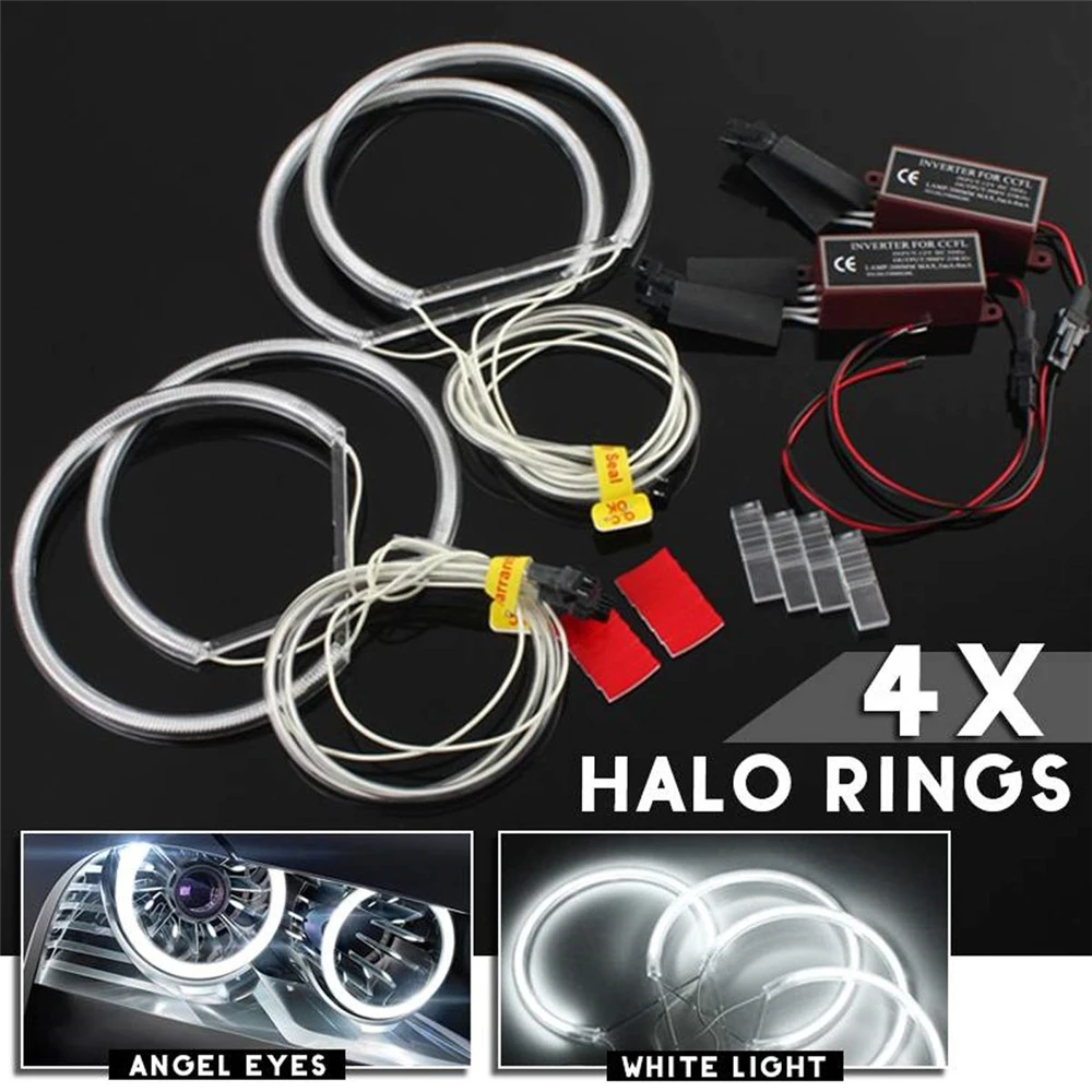 4Pcs LED CCFL Angel Eyes Kit Halo Rings Lights Lamp 131mm Ultra Bright White for BMW E36 E38 E39 E46
4Pcs LED CCFL Angel Eyes Kit Halo Rings Lights Lamp 131mm Ultra Bright White for BMW E36 E38 E39 E46