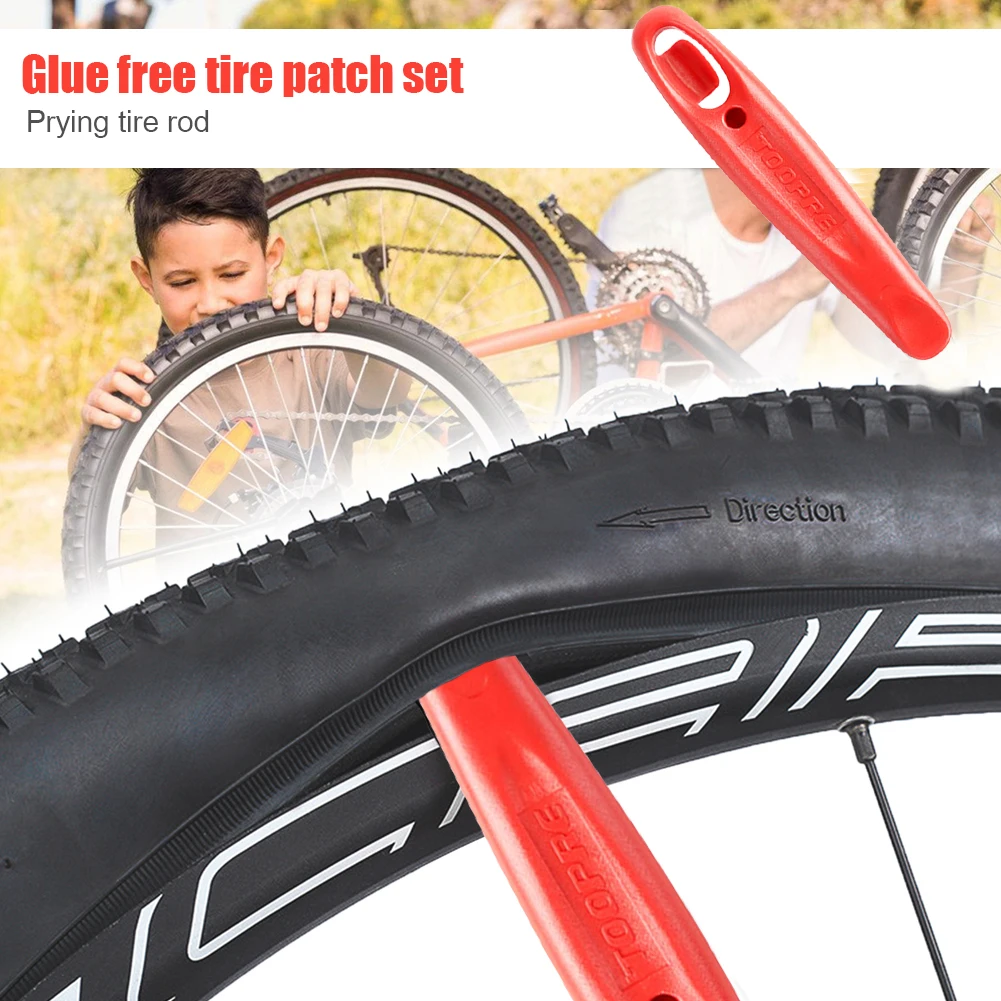 Mountain Bike Repair Kits Puncture Patches Set Tire Tyre Tube Rubber Cycling for Outdoor Cycle Biking Entertainment
Mountain Bike Repair Kits Puncture Patches Set Tire Tyre Tube Rubber Cycling for Outdoor Cycle Biking Entertainment