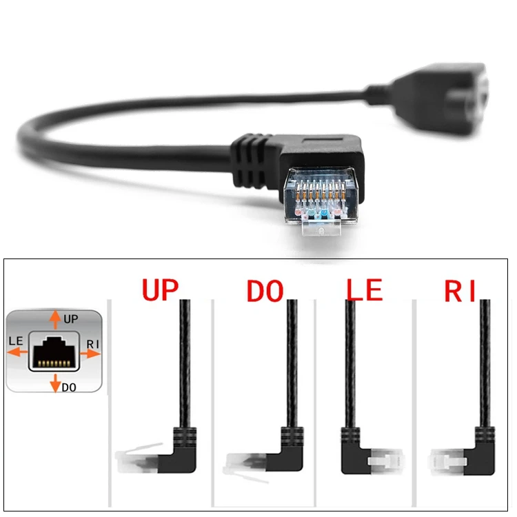 Cat6 Ethernet Cable RJ45 Right Angle UTP Network Cable Patch Cord 90 Degree Cat6a Lan Cables for Laptop Router TV BOX
Cat6 Ethernet Cable RJ45 Right Angle UTP Network Cable Patch Cord 90 Degree Cat6a Lan Cables for Laptop Router TV BOX