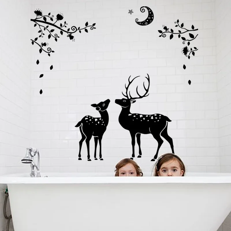 Creative Elk Wall Stickers Animals Living Room Bedroom Decoration Aesthetic Art Wallpaper Home Decor Murals PVC Removable
Creative Elk Wall Stickers Animals Living Room Bedroom Decoration Aesthetic Art Wallpaper Home Decor Murals PVC Removable