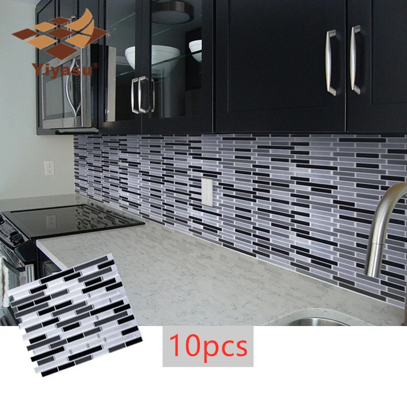 Mosaic Self Adhesive Tile Backsplash Wall Sticker Vinyl Bathroom Kitchen Home Decor DIY - 10 sheets
Mosaic Self Adhesive Tile Backsplash Wall Sticker Vinyl Bathroom Kitchen Home Decor DIY - 10 sheets