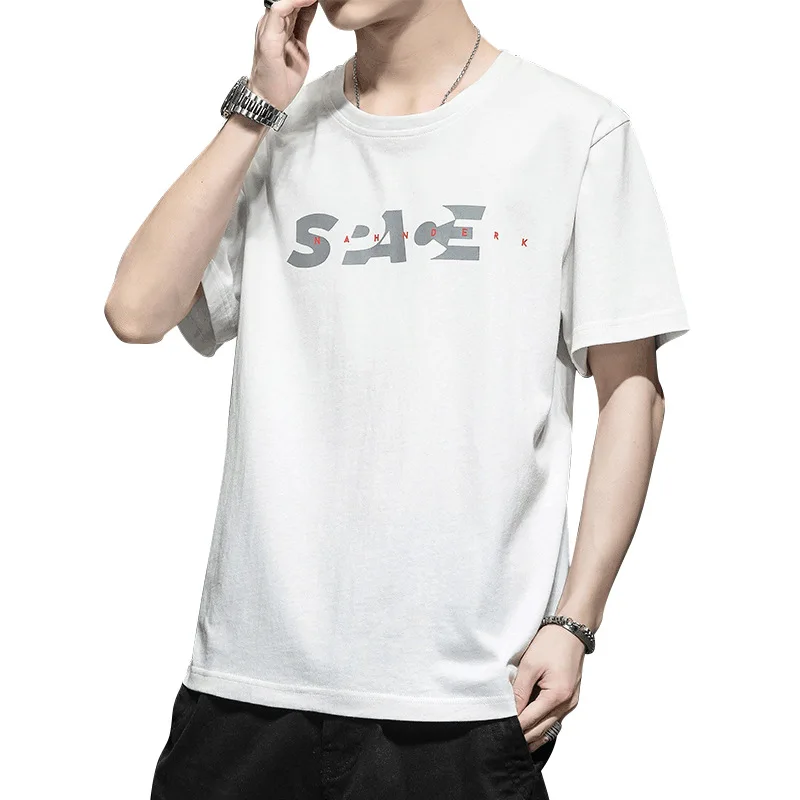 of a T-shirt men's short sleeve han edition leisure men's contracted 200 jins loose half sleeve wind wave in summer
of a T-shirt men's short sleeve han edition leisure men's contracted 200 jins loose half sleeve wind wave in summer