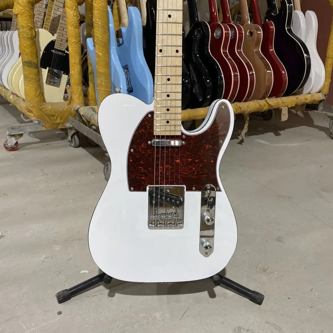 TELE Electric Guitar Maple Fingerboard Red Tortoise Shell Pickguard Double Binding Chrome Hardware Free Shipping
TELE Electric Guitar Maple Fingerboard Red Tortoise Shell Pickguard Double Binding Chrome Hardware Free Shipping