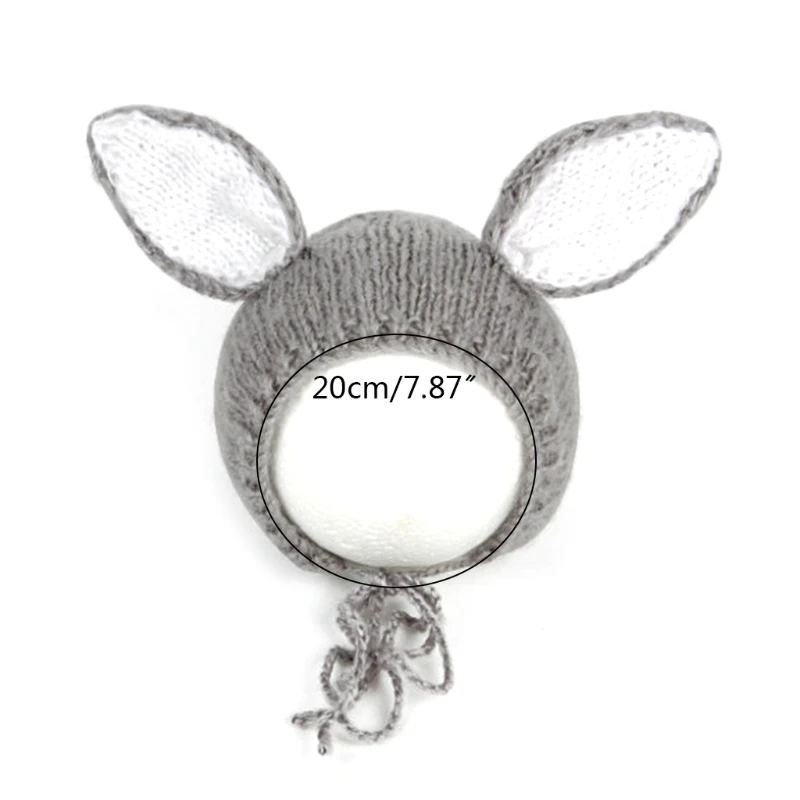 

Newborn Photography Props Baby Cartoon Mohair Woven Hat Knitted Crochet Beanie Cap Infants Photo Shooting Accessories