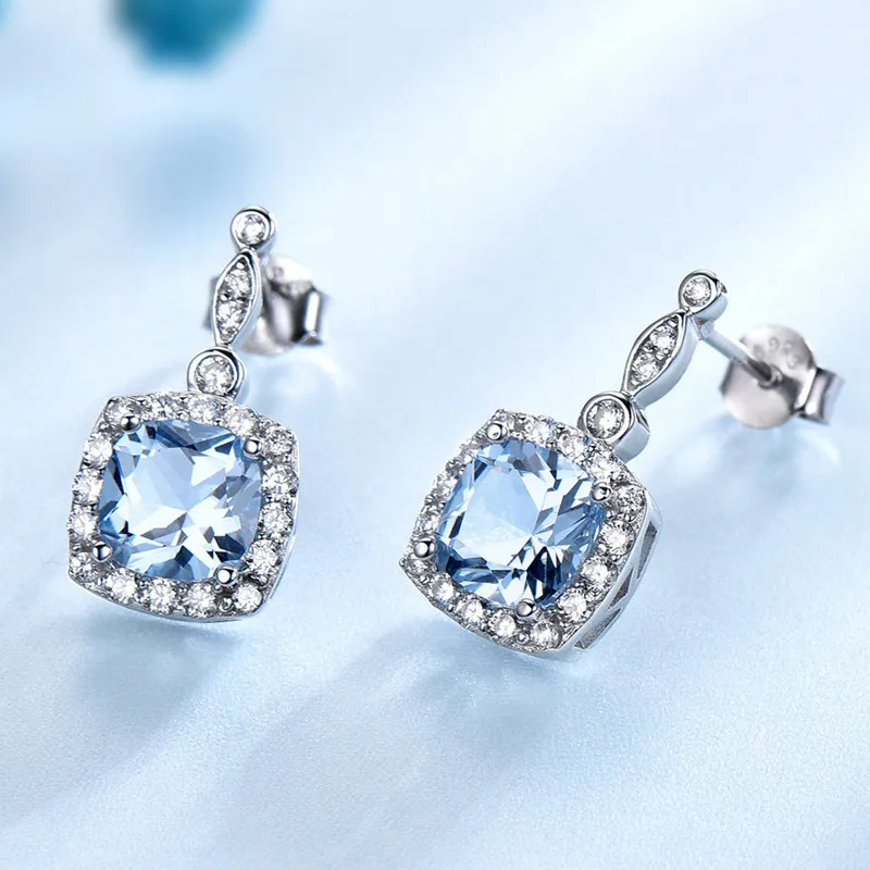 Necklace Sky Blue Topaz Necklace Ring Bracelet 925 Sterling Silver Jewelry Earring 2020 Trend Woman Fashion Authentic for Women
Necklace Sky Blue Topaz Necklace Ring Bracelet 925 Sterling Silver Jewelry Earring 2020 Trend Woman Fashion Authentic for Women