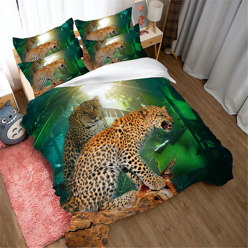 3D quilt cover Pillow Case Duvet Cover Quilt Shell Bed Sheet Quilt Bed Sheet Full Double Single Bed Leopard Home Textile
3D quilt cover Pillow Case Duvet Cover Quilt Shell Bed Sheet Quilt Bed Sheet Full Double Single Bed Leopard Home Textile