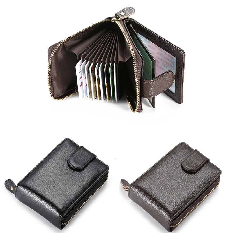 Vintage Genuine Leather Men's Wallet Credit Card Holder RFID Blocking Zipper Money Pouch Passport Cover Protect Case Money Purse
Vintage Genuine Leather Men's Wallet Credit Card Holder RFID Blocking Zipper Money Pouch Passport Cover Protect Case Money Purse
