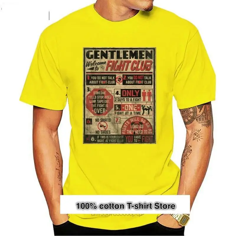 Camiseta de Club de Lucha para hombre, ropa de calle con póster de reglas de caballero, no habla de la lucha, ropa de calle 
Camiseta de Club de Lucha para hombre, ropa de calle con póster de reglas de caballero, no habla de la lucha, ropa de calle