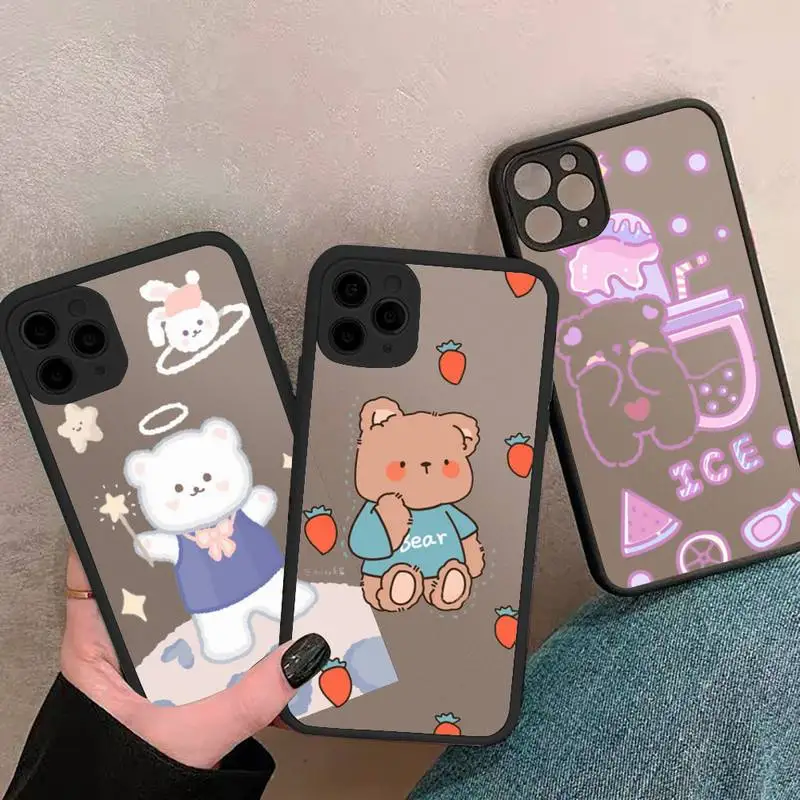 Bear cute cartoon lucky Phone Case matte transparent For iphone 7 8 11 12 plus mini x xs xr pro max cover
Bear cute cartoon lucky Phone Case matte transparent For iphone 7 8 11 12 plus mini x xs xr pro max cover