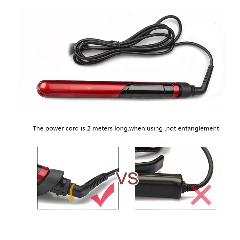 Electric Flat Iron Hair Straightener Ceramic Coating Curling Crimper Professional Fast Heating Styler Tool Hair Rollers Machine
Electric Flat Iron Hair Straightener Ceramic Coating Curling Crimper Professional Fast Heating Styler Tool Hair Rollers Machine
