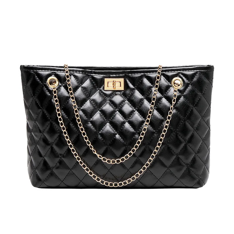 Female Bag 2021 New Embroidered Lock Chain Shopping Bag Fashion Casual Shoulder Bag Large Capacity Handbag Practical
Female Bag 2021 New Embroidered Lock Chain Shopping Bag Fashion Casual Shoulder Bag Large Capacity Handbag Practical