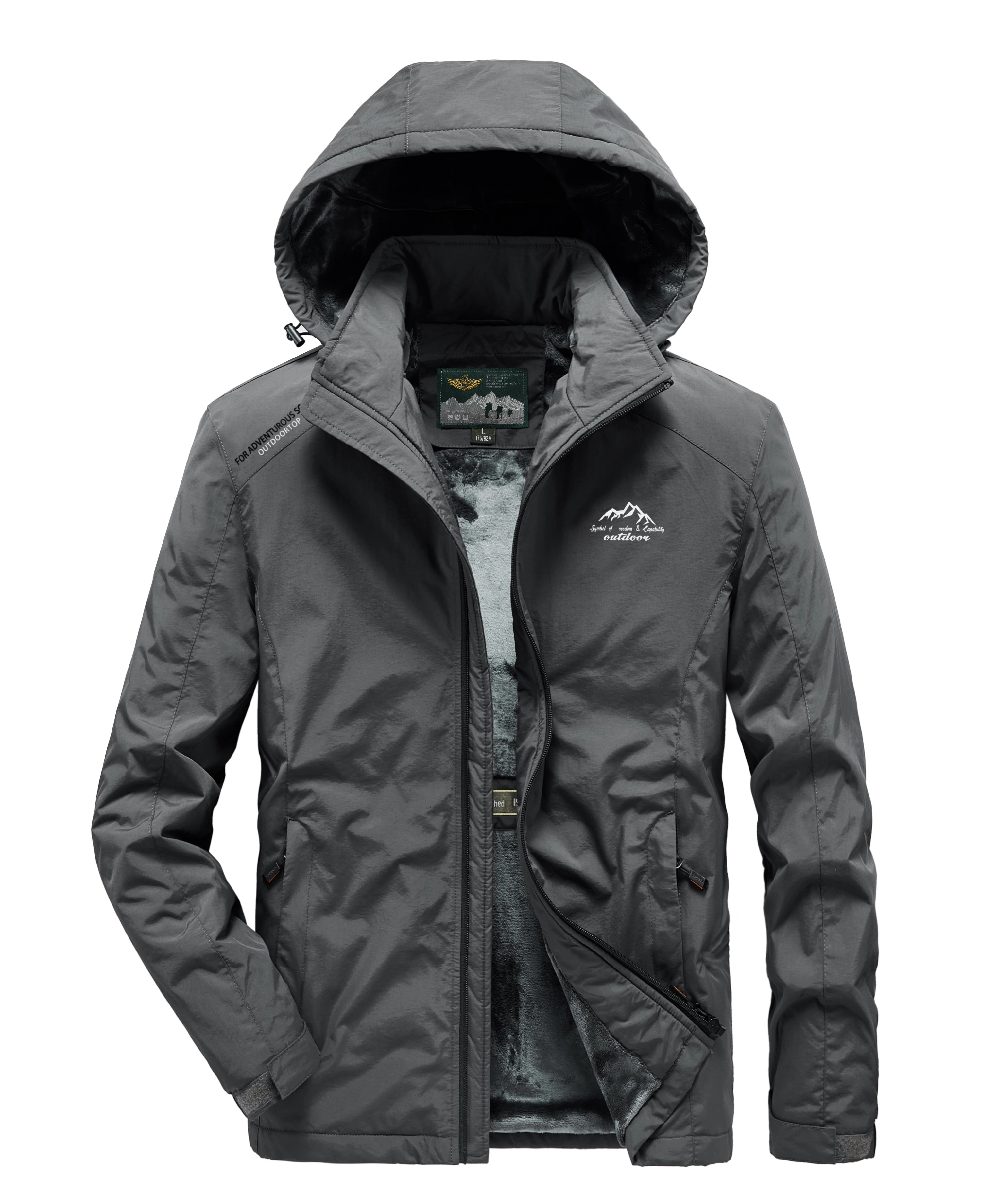 Jacket men's autumn and winter Plush thickened warm jacket loose large windproof sports leisure cold jacket
Jacket men's autumn and winter Plush thickened warm jacket loose large windproof sports leisure cold jacket