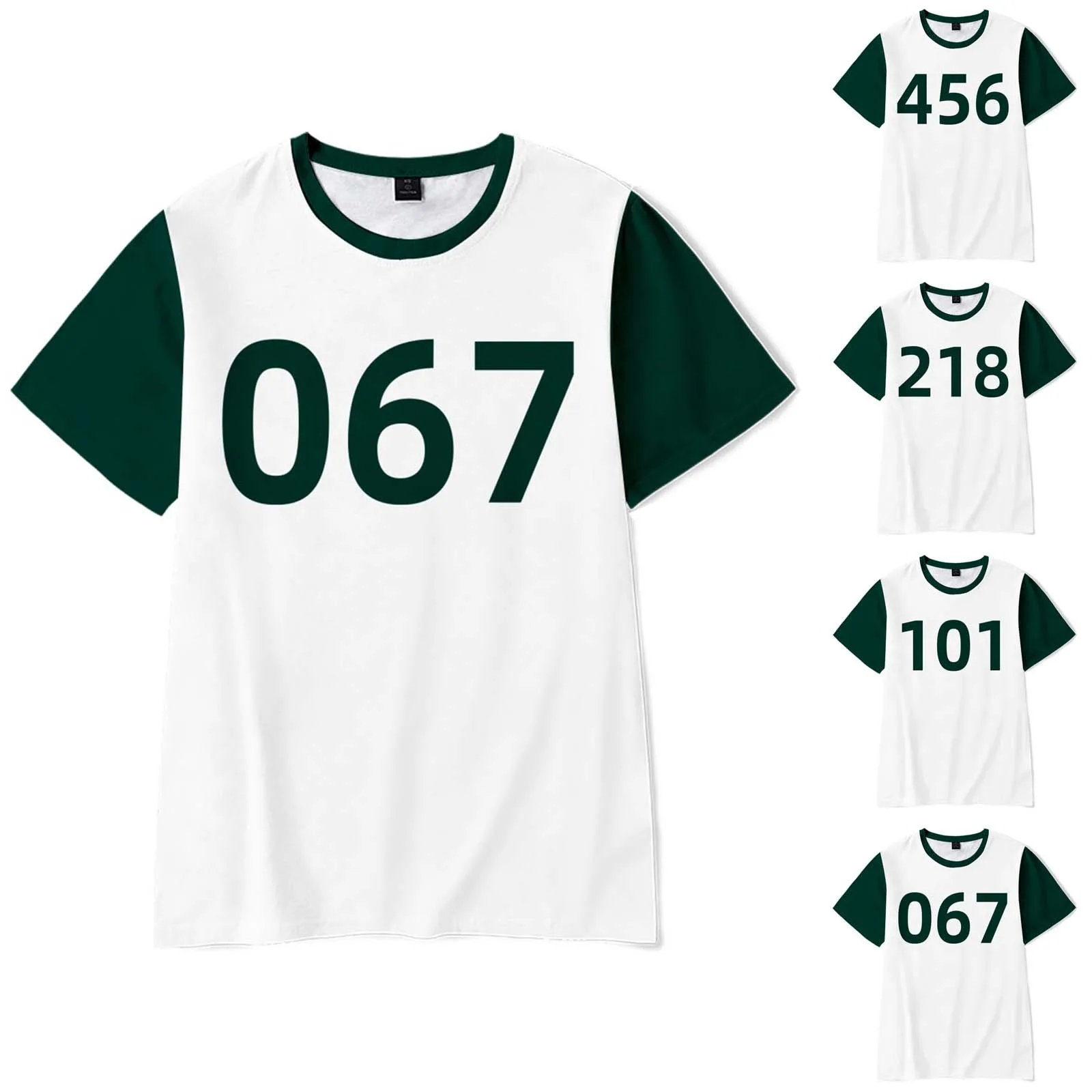 Футболка мужская с рисунком по мотивам игры ТВ и кальмаров, в Корейском стиле
Футболка мужская с рисунком по мотивам игры ТВ и кальмаров, в Корейском стиле