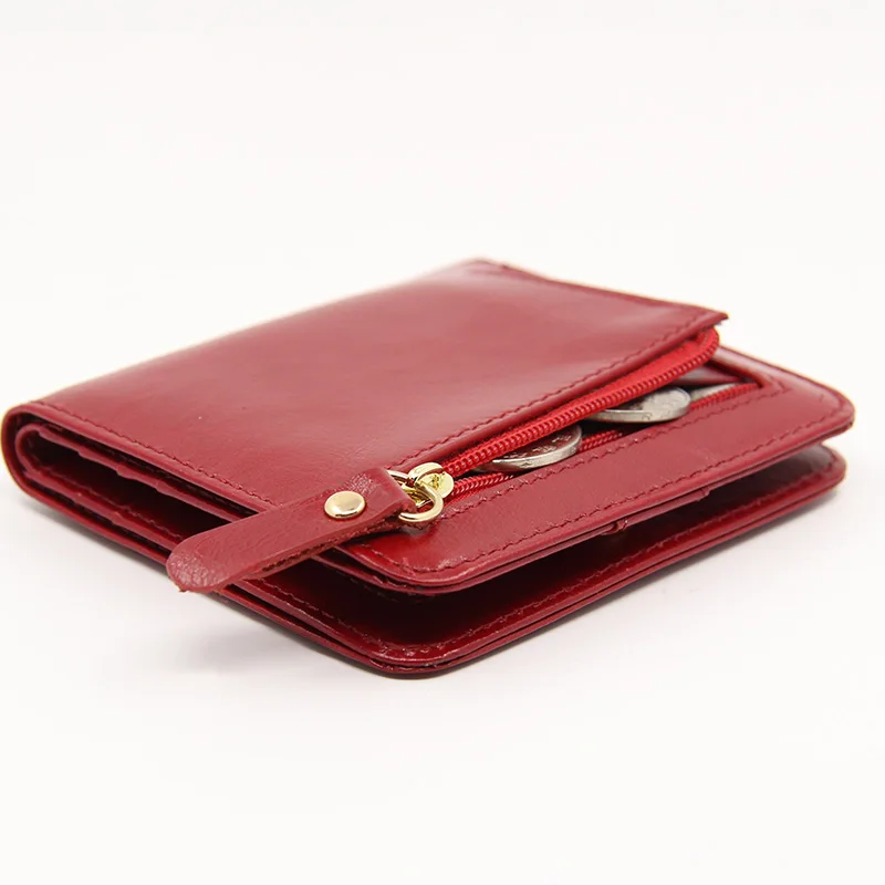 Fashion Women's cow leather short RFID Wallet Bank Credit Holder buckle purse Mini wallet Coin package Coin Purse
Fashion Women's cow leather short RFID Wallet Bank Credit Holder buckle purse Mini wallet Coin package Coin Purse