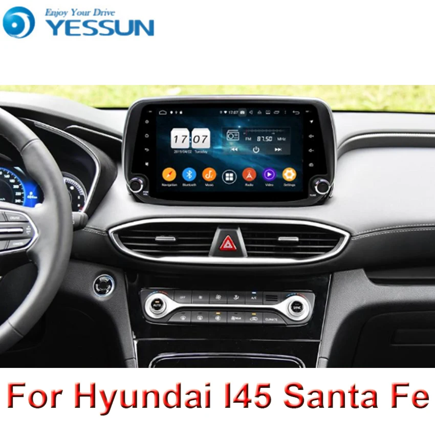 9 "Android 0 Octa core Автомобильный мультимедийный плеер радио для Hyundai IX45 Santa Fe santafe 2018