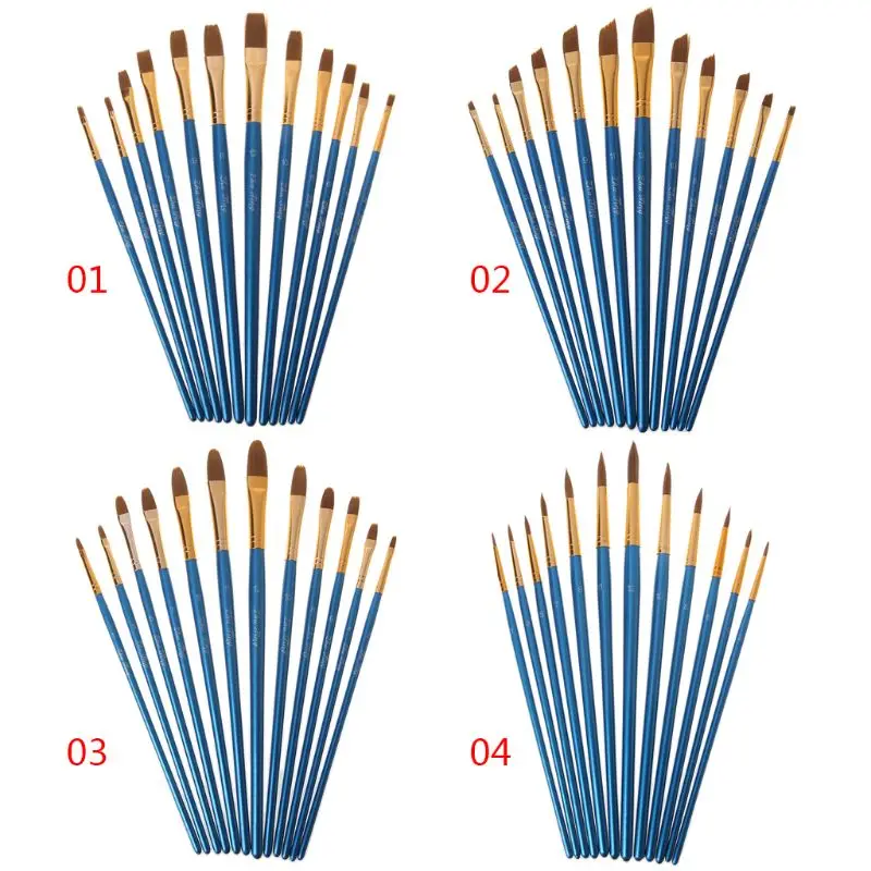 H05B 12 шт. искусственная нейлоновая щетина акварель акриловая масляная живопись наклонная Плоская Круглая заостренная ручка деревянная ручк... 
H05B 12 шт. искусственная нейлоновая щетина акварель акриловая масляная живопись наклонная Плоская Круглая заостренная ручка деревянная ручк...