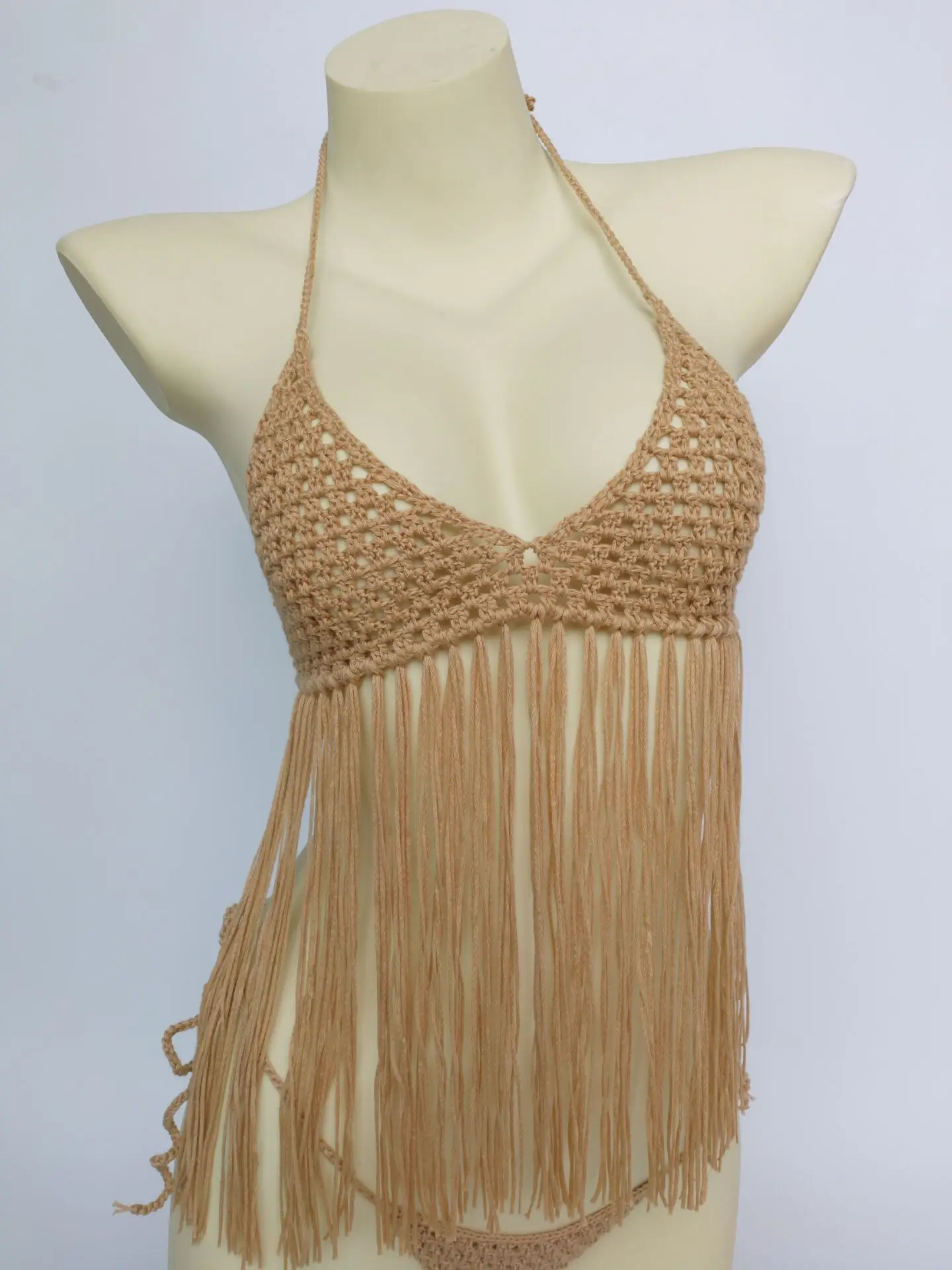 2020 New Bikini Top Crochet Tassel Top 
2020 New Bikini Top Crochet Tassel Top