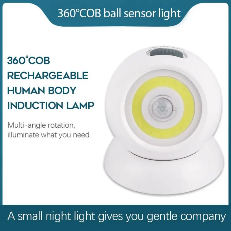 COB Ball Night Light Lamp Induction Mini LED PIR Motion Sensor Nightlight Lamp Rechargeable/Battery Wall Lamp Light
COB Ball Night Light Lamp Induction Mini LED PIR Motion Sensor Nightlight Lamp Rechargeable/Battery Wall Lamp Light