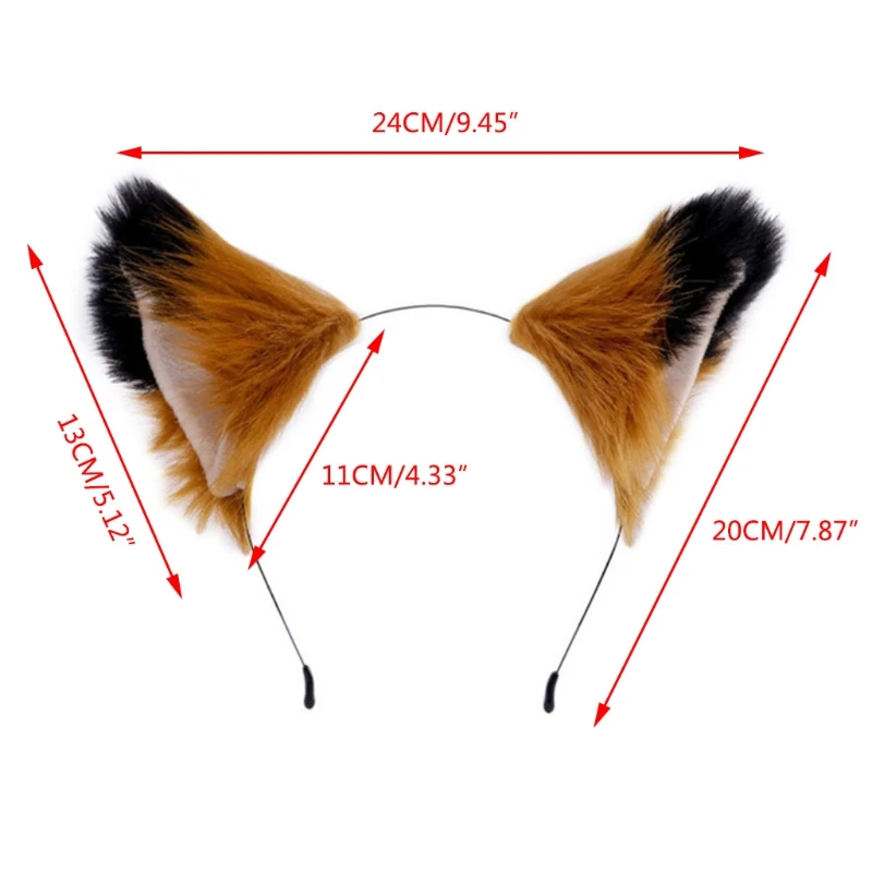 Gradient Color Block Faux Fur Animal Headband Plush Kitten Wolf Ears Hair Hoop Anime Maid Lolita Halloween Party Cosplay Costume
Gradient Color Block Faux Fur Animal Headband Plush Kitten Wolf Ears Hair Hoop Anime Maid Lolita Halloween Party Cosplay Costume