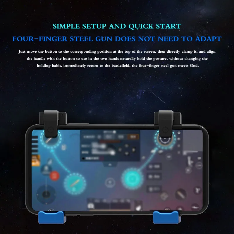 for PUBG Mobile Game Controller One-Keys Switching for 4 Speed Frequency Game Joystick Handle Aim Button Gamepad Trigger
for PUBG Mobile Game Controller One-Keys Switching for 4 Speed Frequency Game Joystick Handle Aim Button Gamepad Trigger