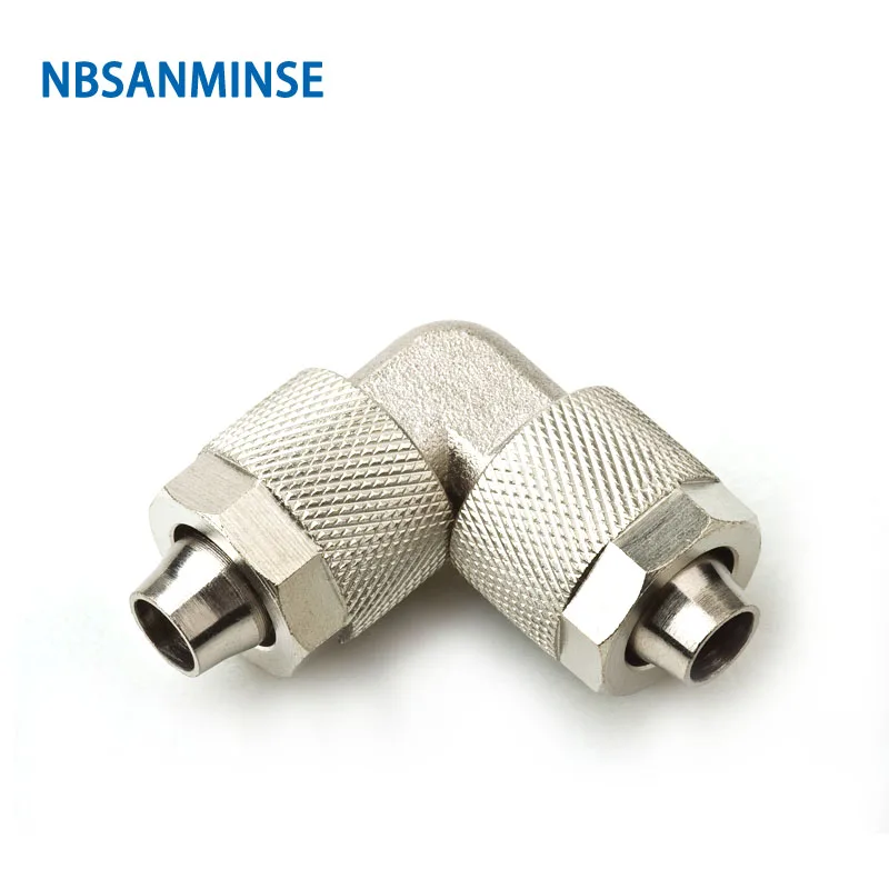 

10Pcs/lot BV Brass Elbow Push On fitting Pneumatic Air Fitting Tube Connector 10bar NBSANMINSE