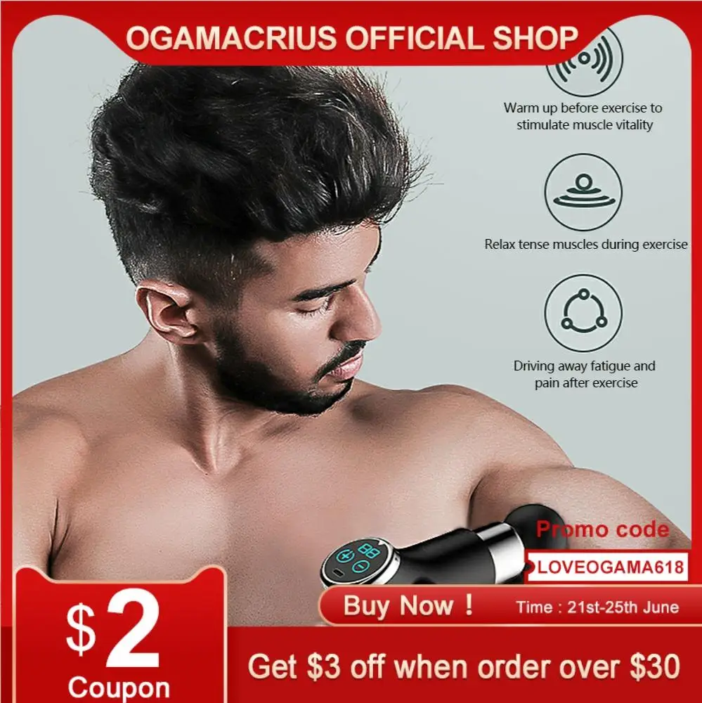 Mini Fascia Gun LCD Display Portable Smart Electric Fitness Exercise Body Relaxation Relieve Pain Type-C Charging 4pcs Heads
Mini Fascia Gun LCD Display Portable Smart Electric Fitness Exercise Body Relaxation Relieve Pain Type-C Charging 4pcs Heads