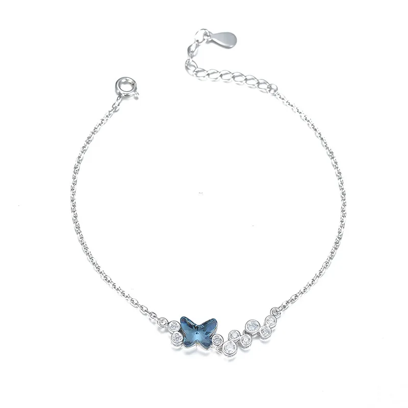 Butterfly Crystal Bracelet S925 Sterling Silver World Odd Element Micro-inlaid Simple Bracelet for Women Jewelry
Butterfly Crystal Bracelet S925 Sterling Silver World Odd Element Micro-inlaid Simple Bracelet for Women Jewelry