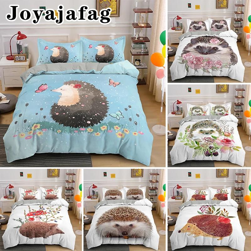 Wholesale And Retail Hedgehog Bedding Set Queen King Single Duvet Cover With 1/2pcs Pillowcase For Kids Adults New Year Gifts
Wholesale And Retail Hedgehog Bedding Set Queen King Single Duvet Cover With 1/2pcs Pillowcase For Kids Adults New Year Gifts