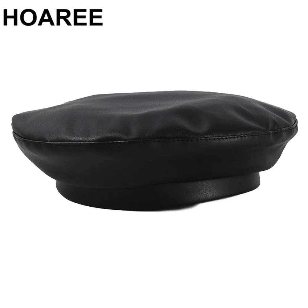 HOAREE Black Winter Hat Pu Leather French Berets Caps for Women Solid Retro Ladies Artist Beret Beanies Cap
HOAREE Black Winter Hat Pu Leather French Berets Caps for Women Solid Retro Ladies Artist Beret Beanies Cap