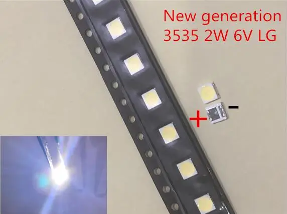2019 Новый 100 шт. 2 Вт 6В 240ma 3535 SMD светодиодный заменить LG Innotek ЖК-дисплей ТВ задняя