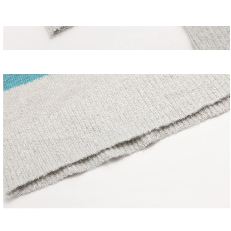 Fashion Women Sexy Backless Loose Knitted Sweater Striped Color Long Sleeve Casual V-Neck Pullover Female Tops New Arriavl
Fashion Women Sexy Backless Loose Knitted Sweater Striped Color Long Sleeve Casual V-Neck Pullover Female Tops New Arriavl